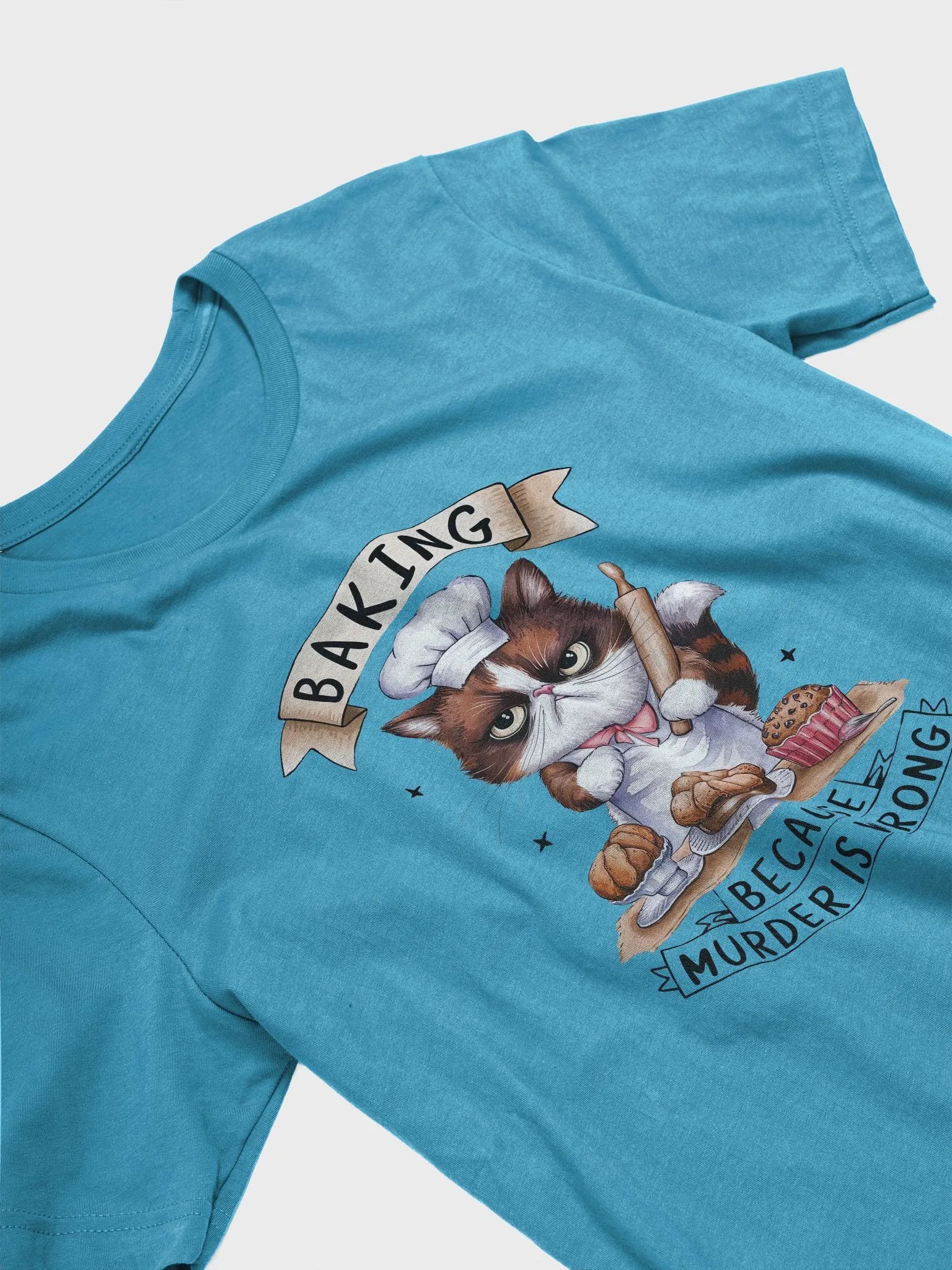 Funny Grumpy Cat T-Shirt - 'Lazy Is a Strong Word' Design product image (5)