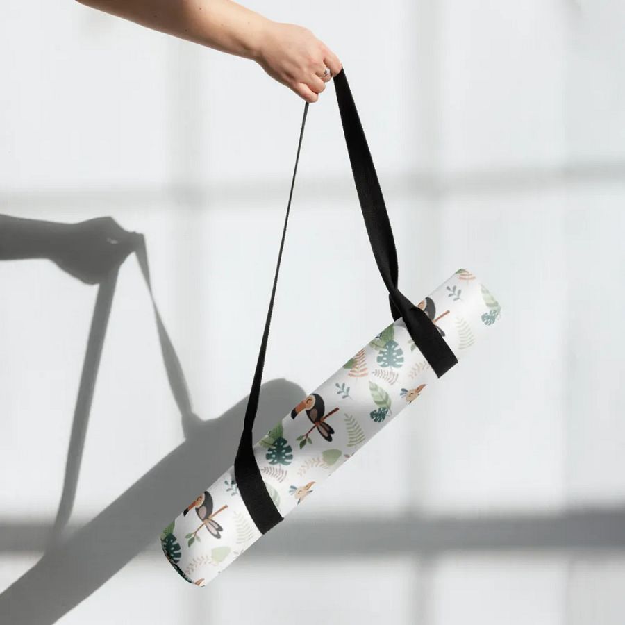 Cute Birds in a Jungle Yoga Mat by Treasure Pie product image (7)