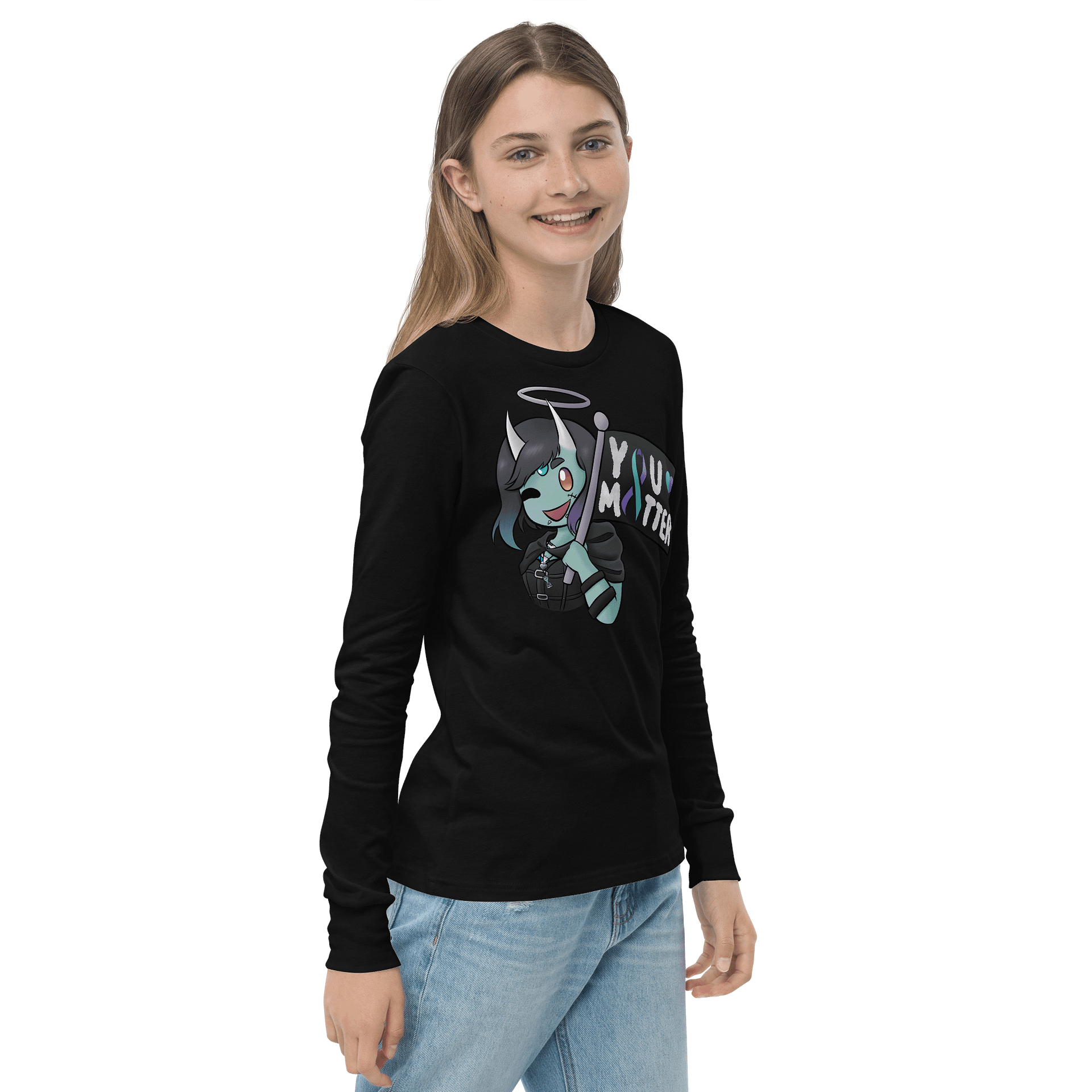 YOU MATTER Youth Long Sleeve Shirt product image (5)