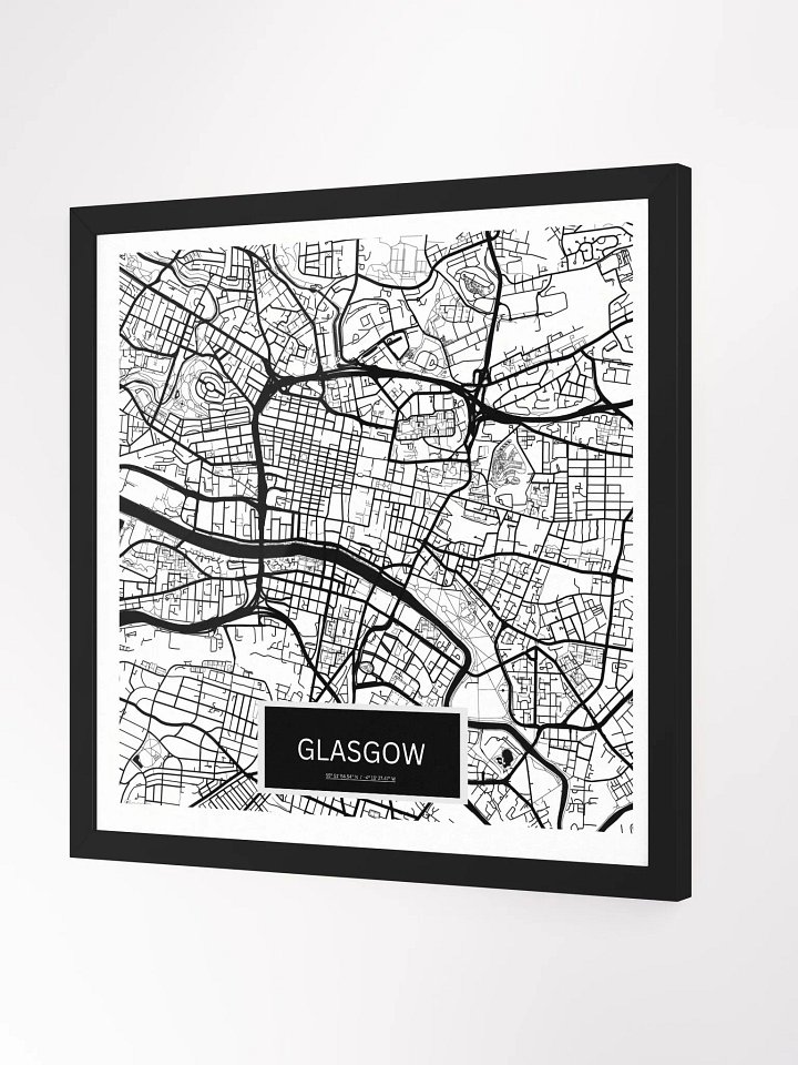 Framed Square Glasgow Art Maps product image (2)