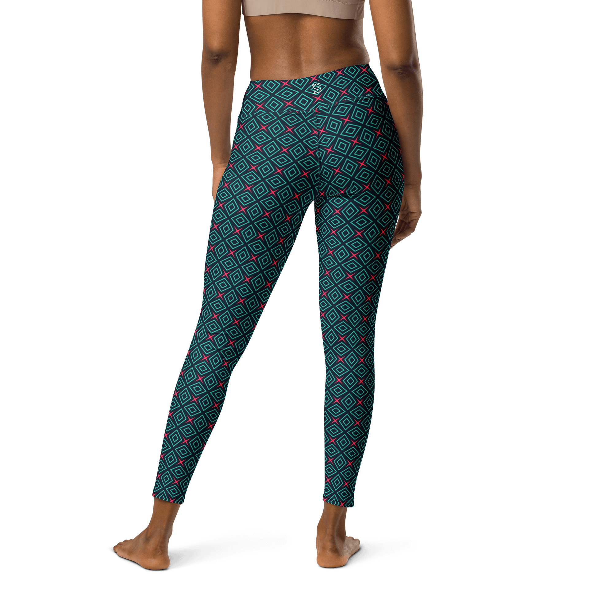 Diamond Dunes Geometric Print Yoga Leggings product image (2)