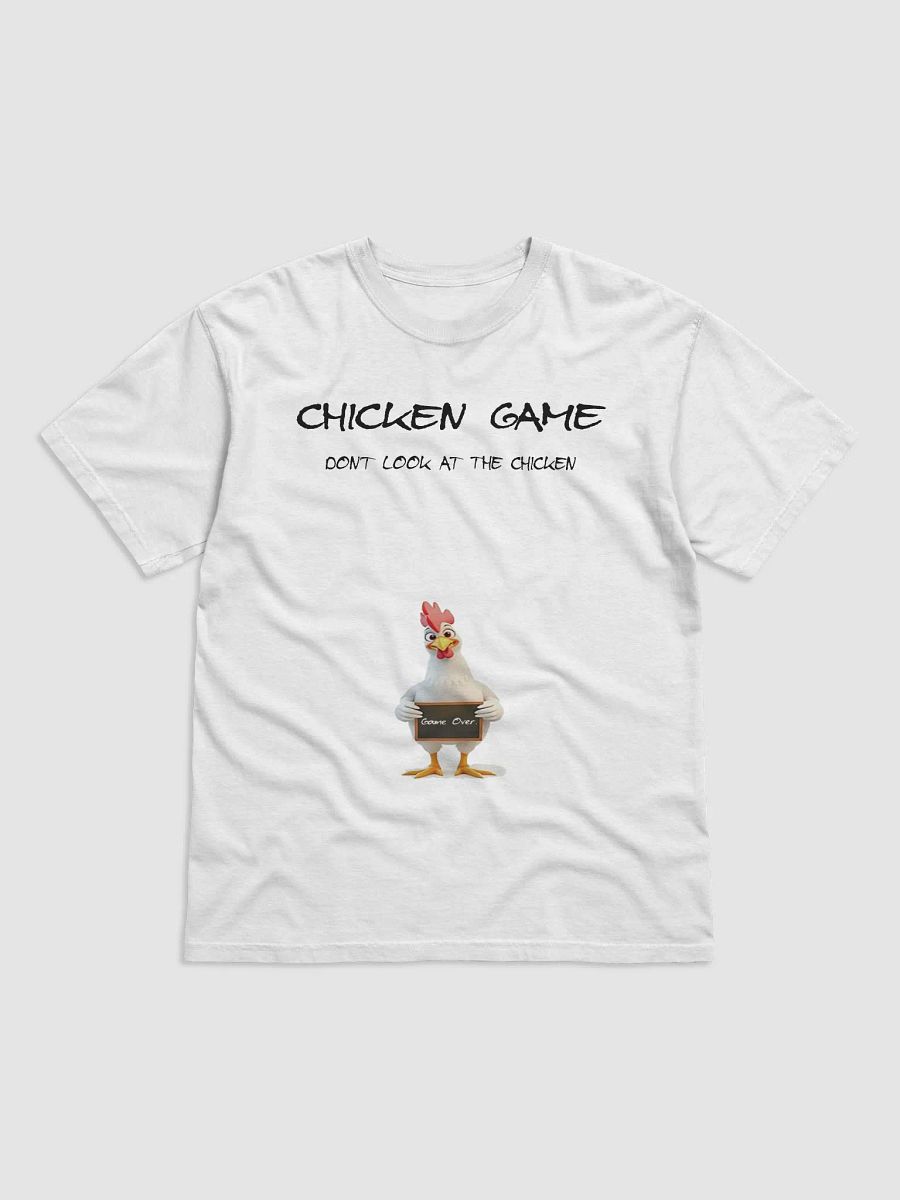 "Chicken Game" #Humorous Heavyweight White T-Shirt product image (105)
