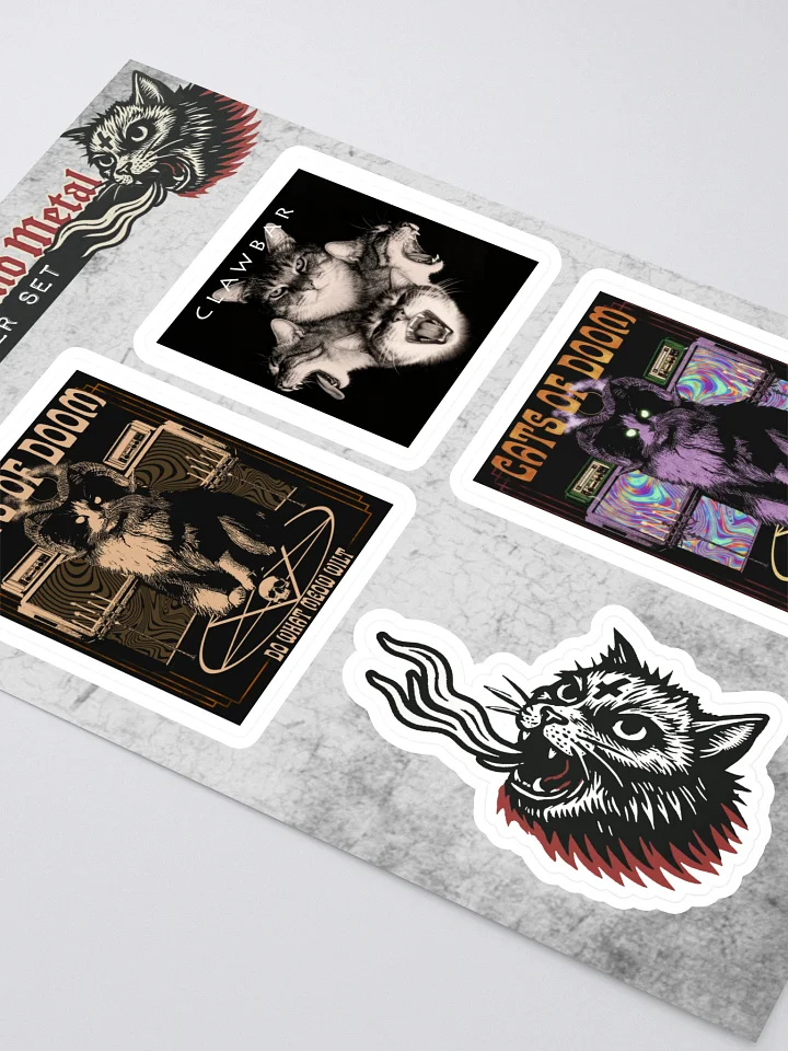 Cats and Metal Sticker Doom Sludge Sticker Set 2 product image (2)