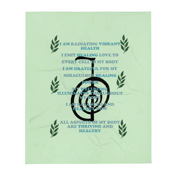 Reiki healing blanket with positive affirmations product image (13)