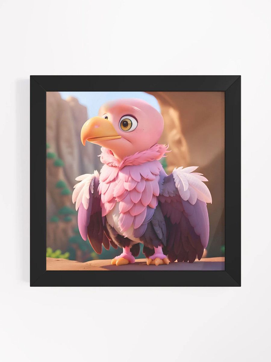 Endangered Species - Mexico - California Condor Eco-Friendly Ayous Wood Framed Poster product image (1)