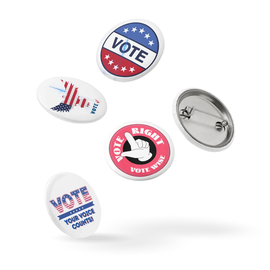 Patriotic Vote Pin Buttons Set product image (14)