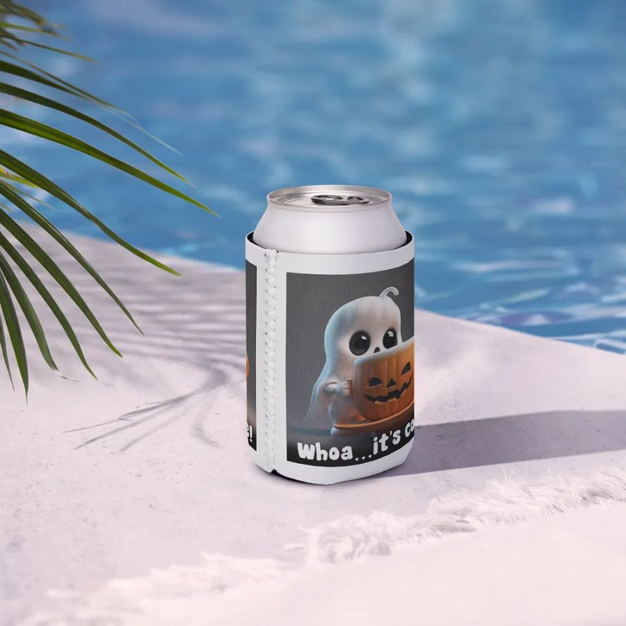 Spooky Coffee Ghost Can Cooler product image (8)