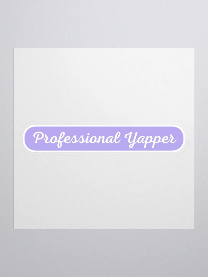 Professional Yapper Sticker - Lilac product image (2)