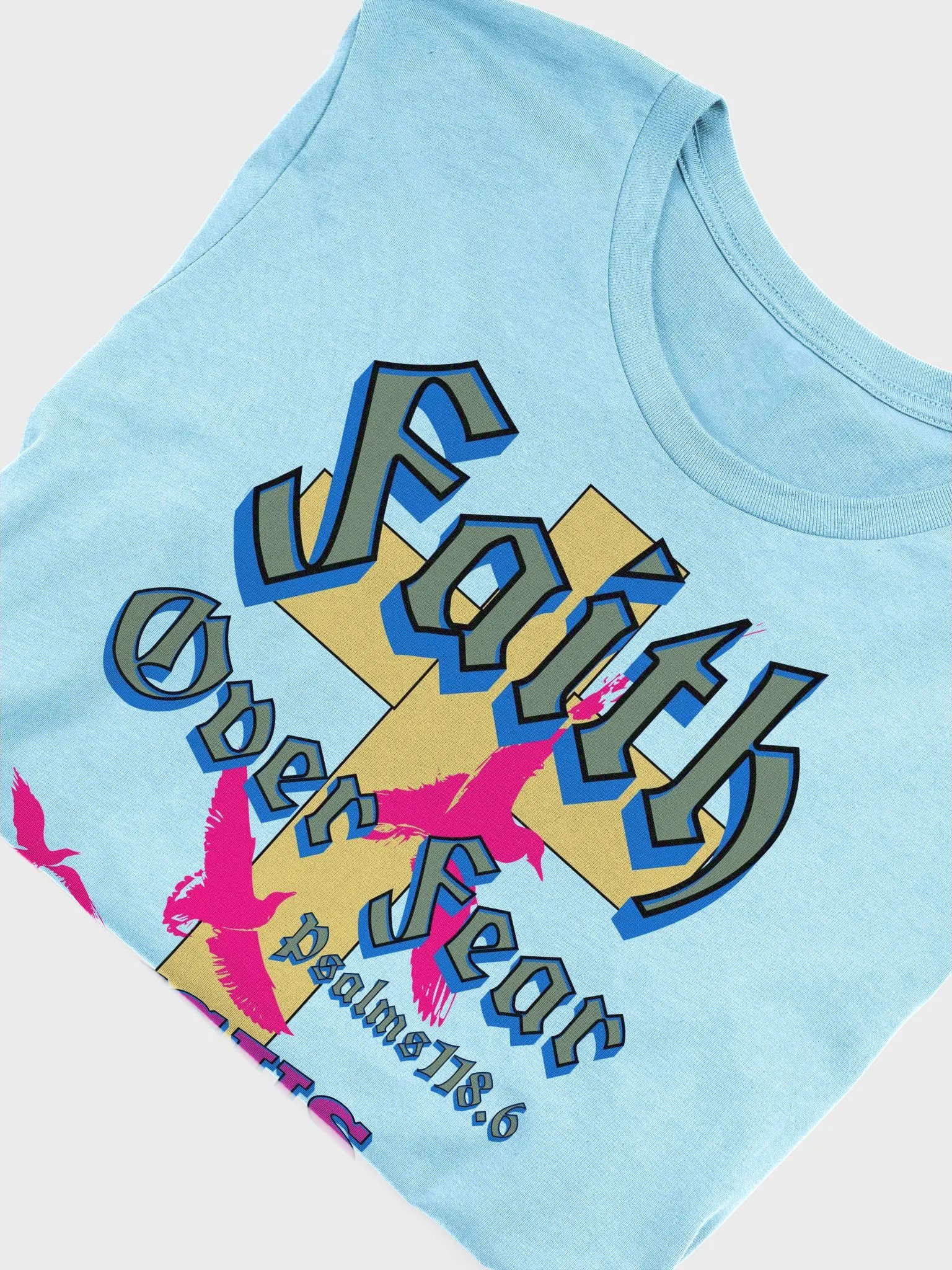 Faith Over Fear Jesus Cross T-Shirt product image (3)