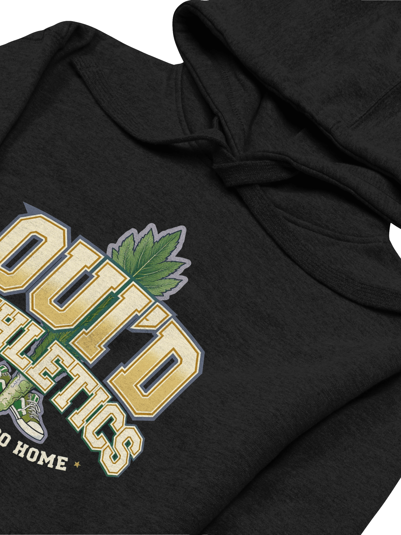 “OUI’D Athletics” Hoodie 🌿💨 | Go High or Go Home | Cotton Heritage Unisex Premium Fleece product image (2)