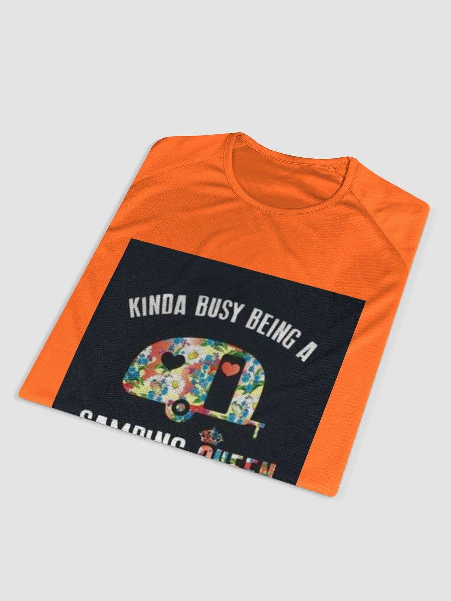 "Camping Queen" Orange T-Shirt (Ladies product image (4)