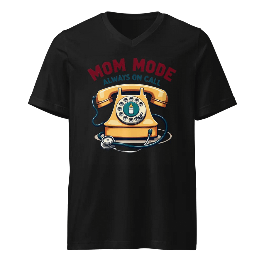 Mom Mode On Call Vintage v-neck Tee product image (1)