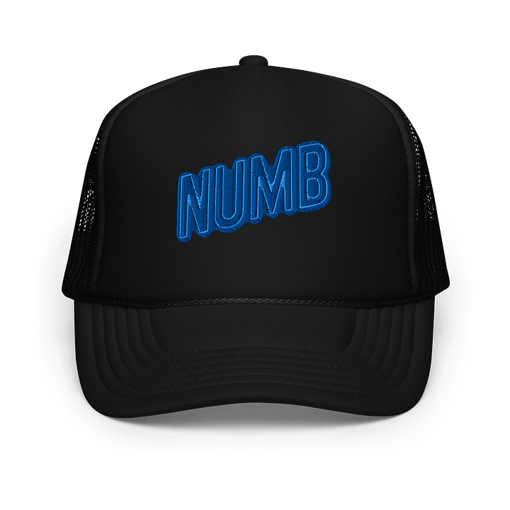Bleed Neon (NUMB) (BLUE) Trucker Hat product image (1)
