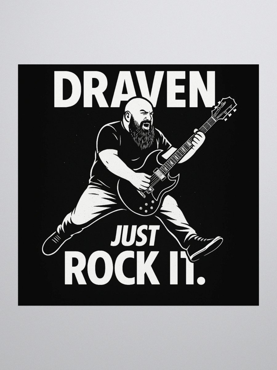 Draven "Just Rock It" Sticker product image (2)