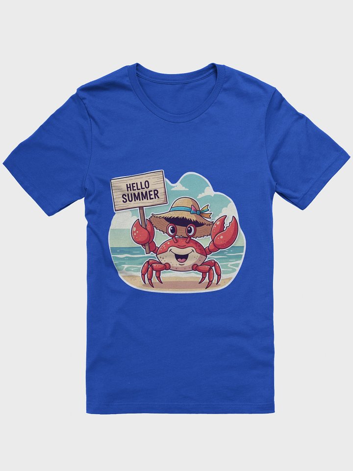 Hello Summer Crab Beach T-Shirt product image (11)