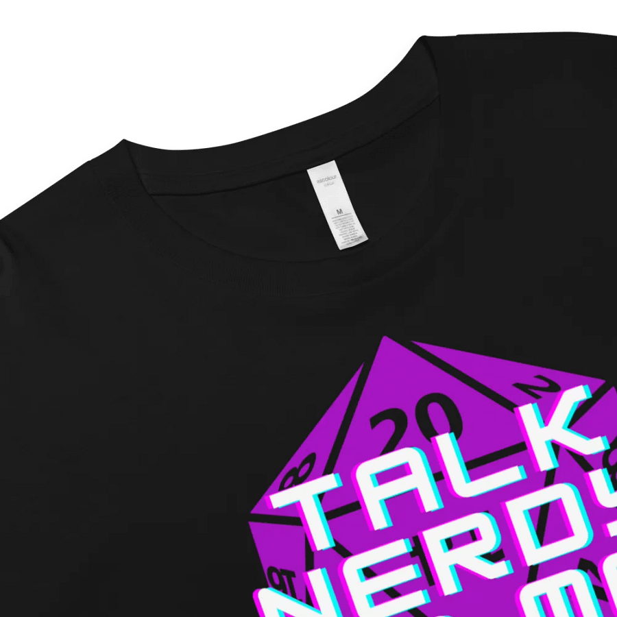 D20 Talk Nerdy To Me DND Crop Top product image (4)