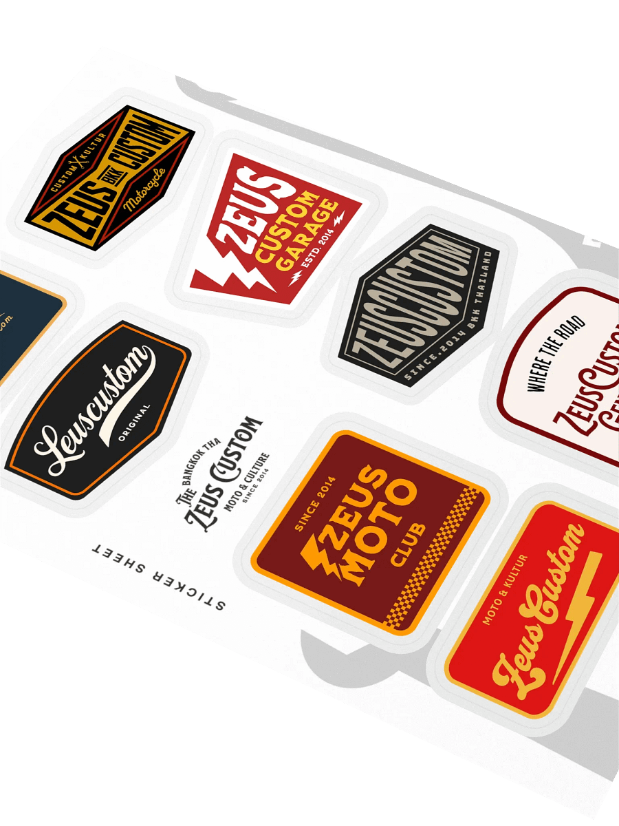 Zeus Custom Sticker Sheet product image (2)