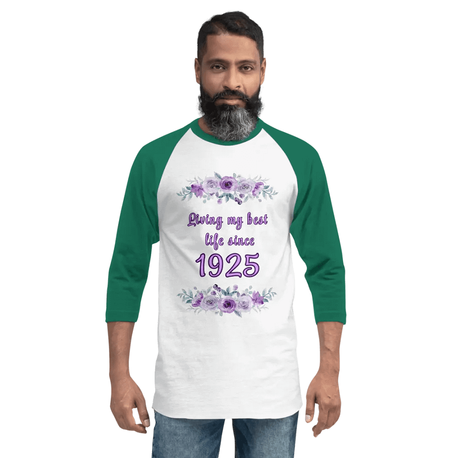 Floral Best Life since 1925 Raglan Tee product image (2)