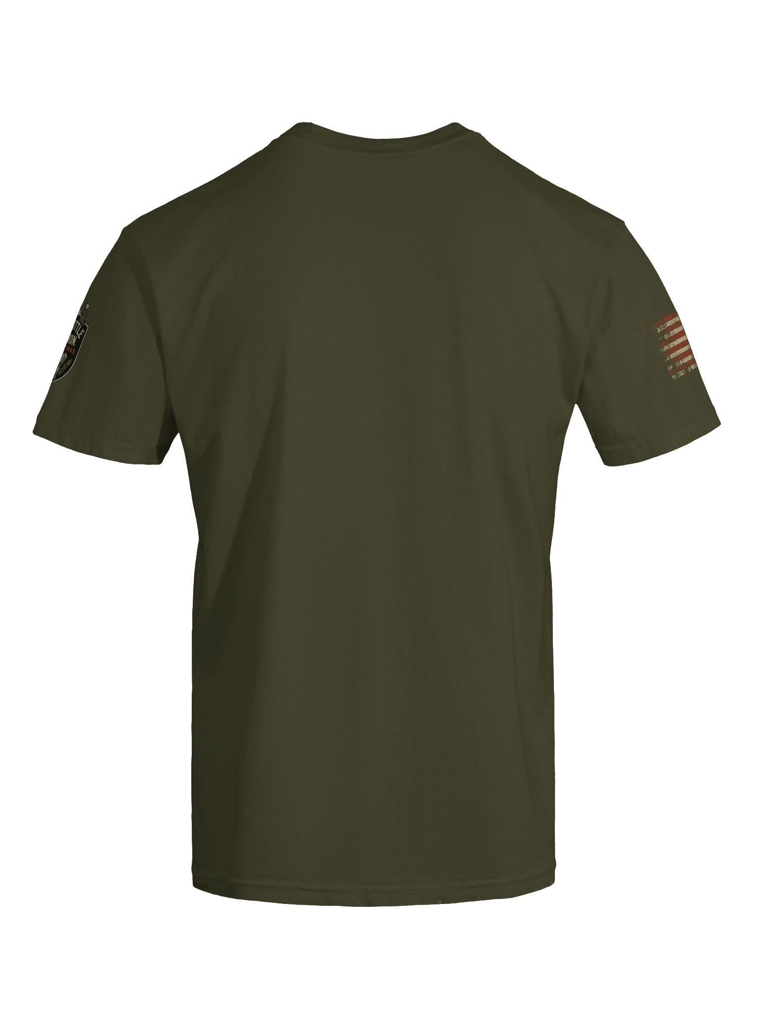 Throttle & Iron Christmas 2025 Limited Edition Tee — Holiday Badge + American Flag Sleeves product image (19)