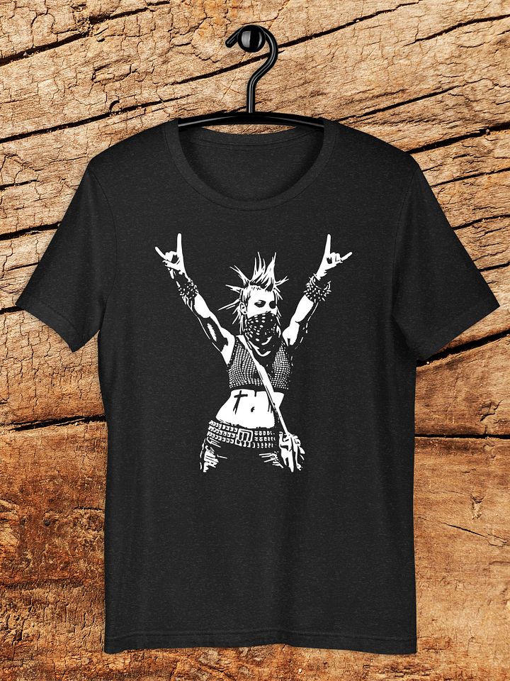 Punk Hand Horns Punk Rock Girl Graphic Unisex T-Shirt product image (1)
