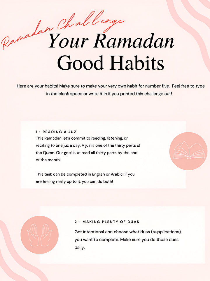 🌙 The Ramadan Challenge: Build Powerful Habits This Ramadan! product image (2)