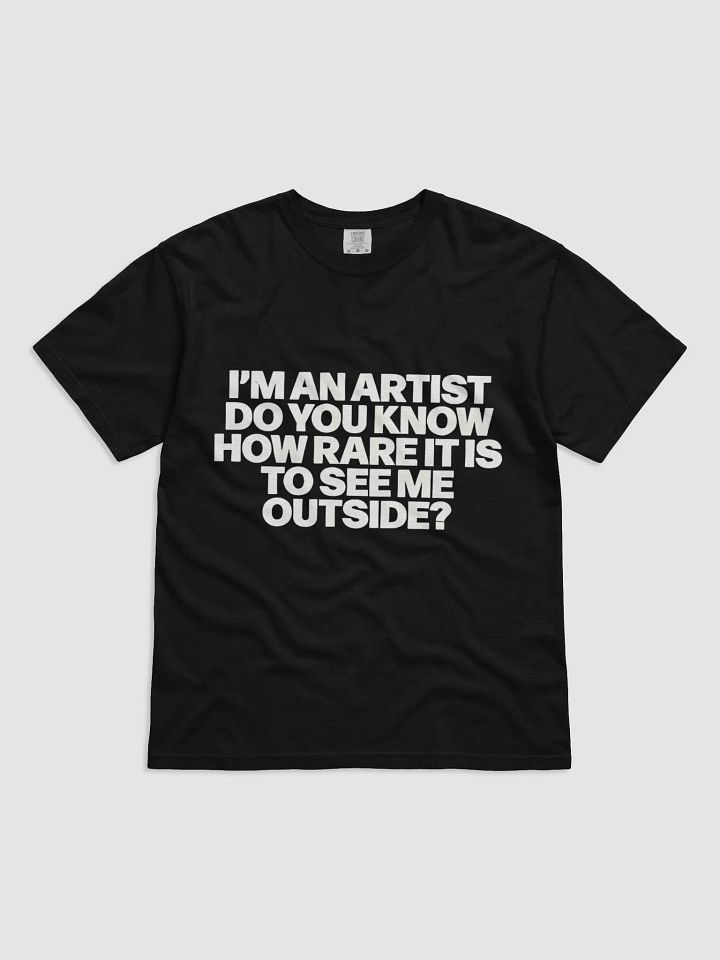 I’M AN ARTIST. DO YOU KNOW HOW RARE IT IS TO SEE ME OUTSIDE? T-SHIRT product image (1)