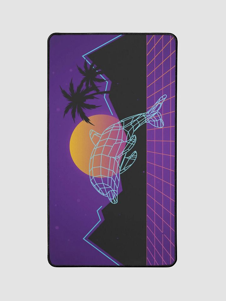 Vaporwave Dolphin Mousepad 12