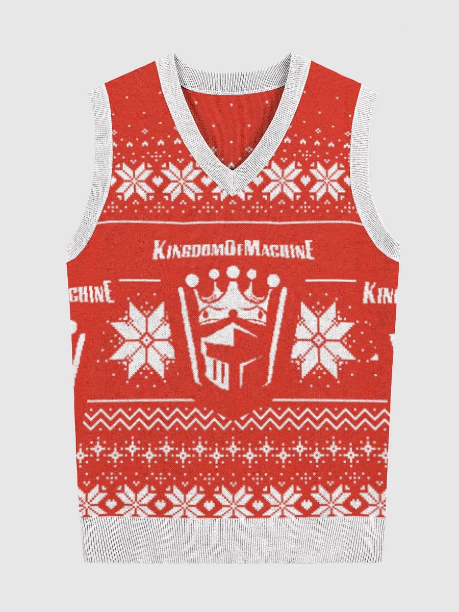 King's Red vest Knitted V-Neck Vest product image (4)