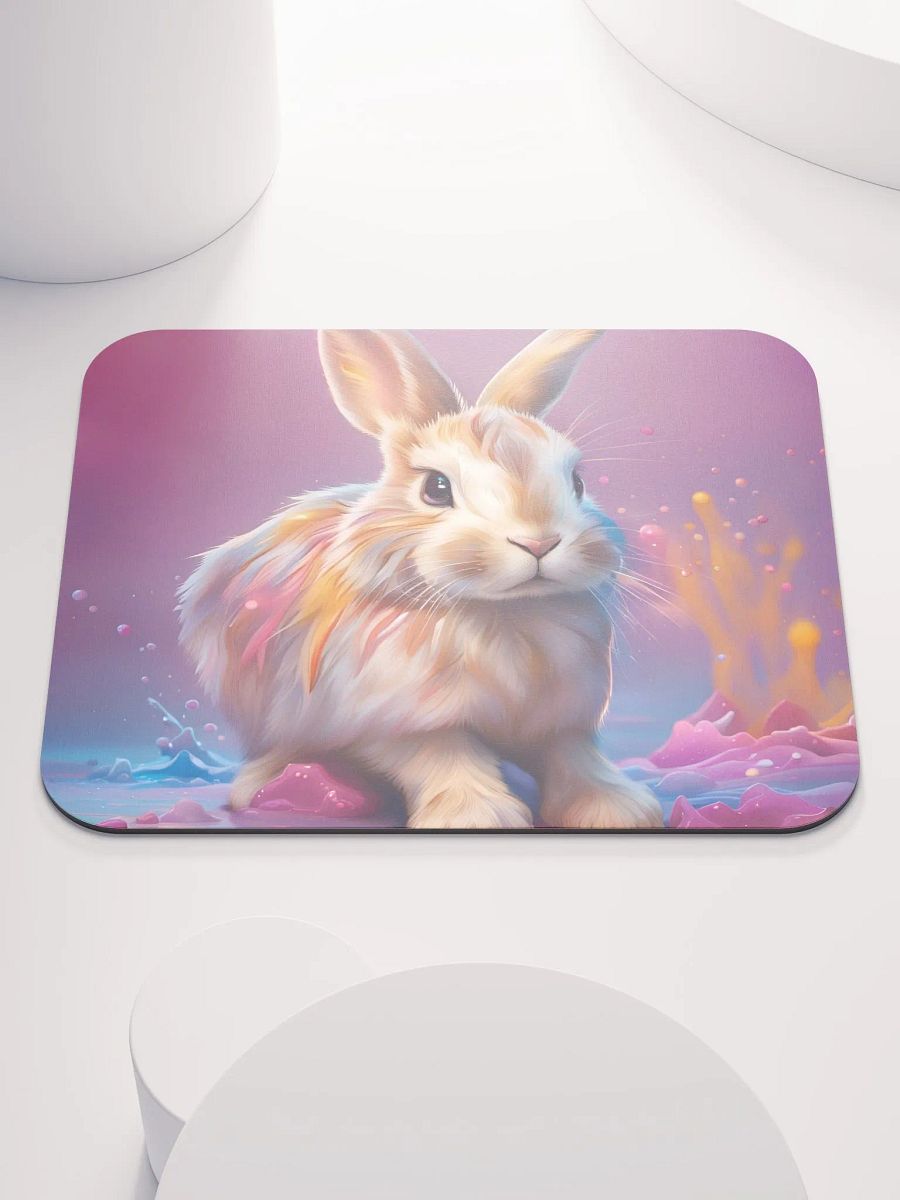 Colorful Bunny Mouse Pad product image (1)