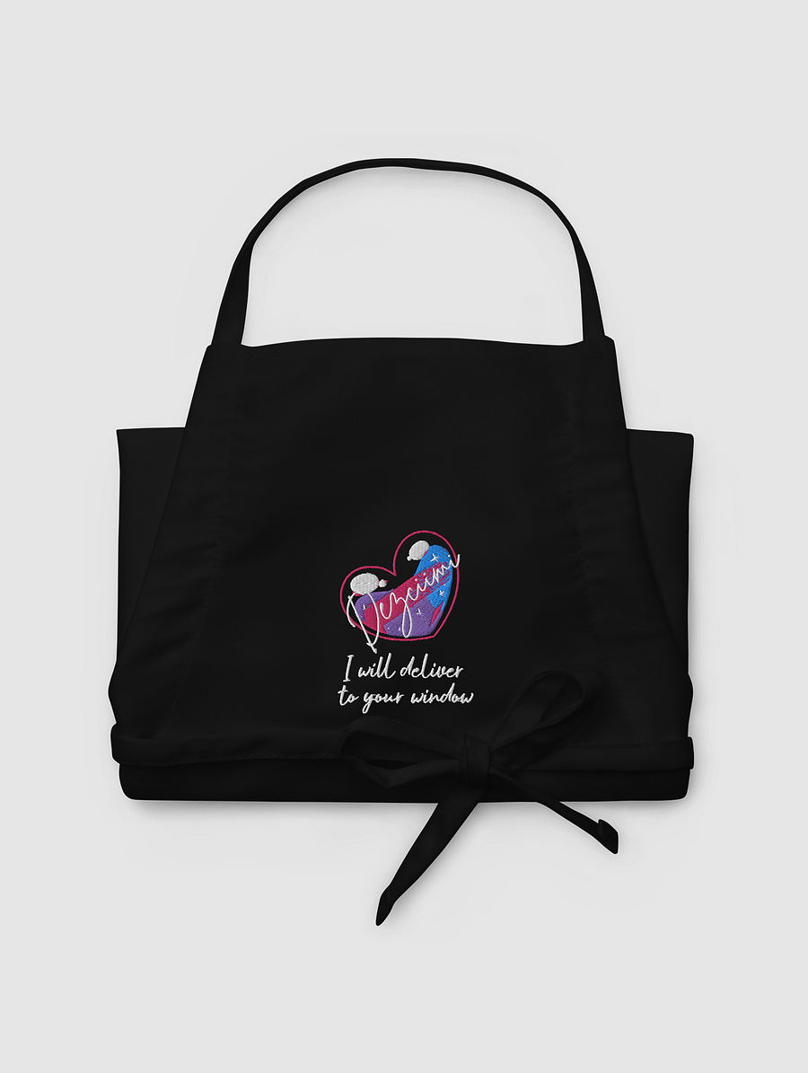 I will deliver to your window Embroidered Apron product image (3)