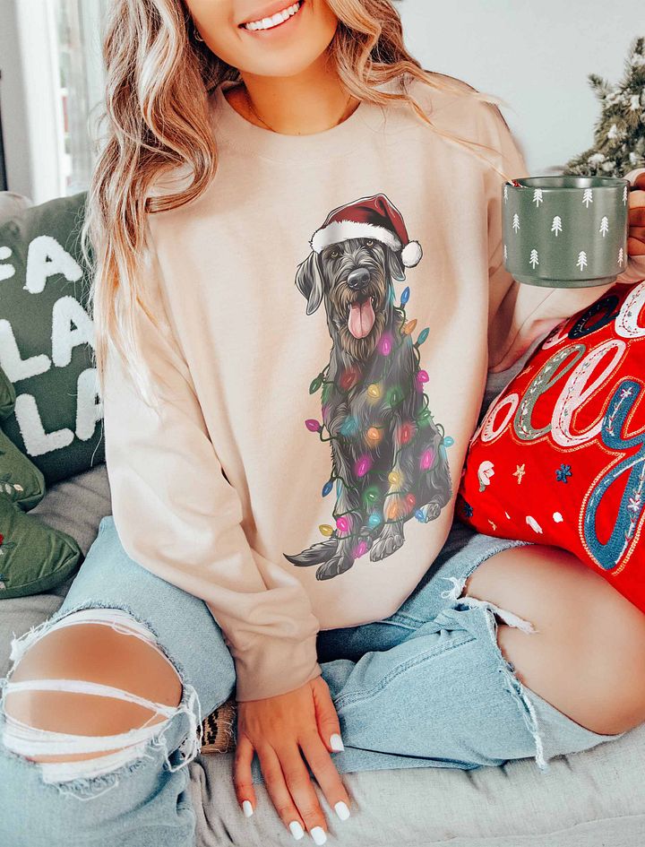 Funny Irish Wolfhound Christmas Sweatshirt product image (20)