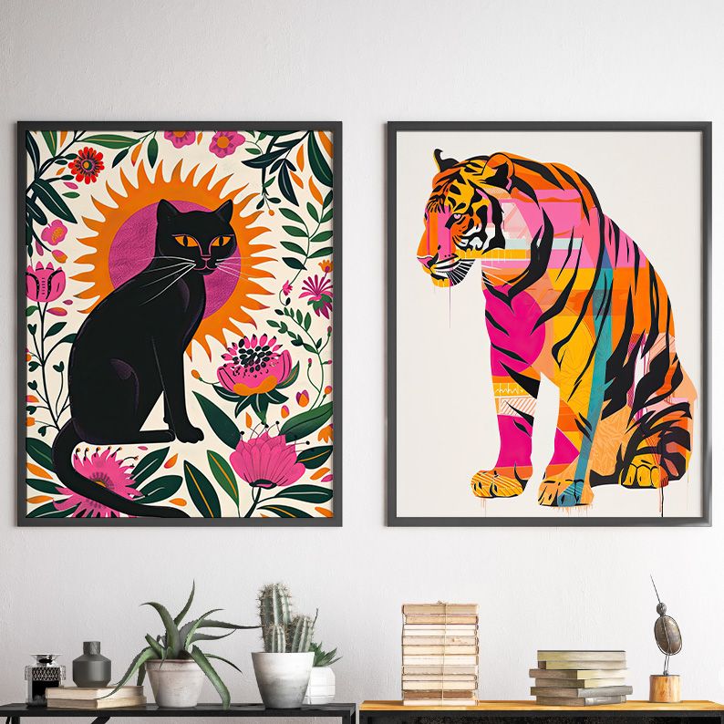 Maximalist Gallery Wall Set of 9 Colorful DIGITAL Prints product image (6)