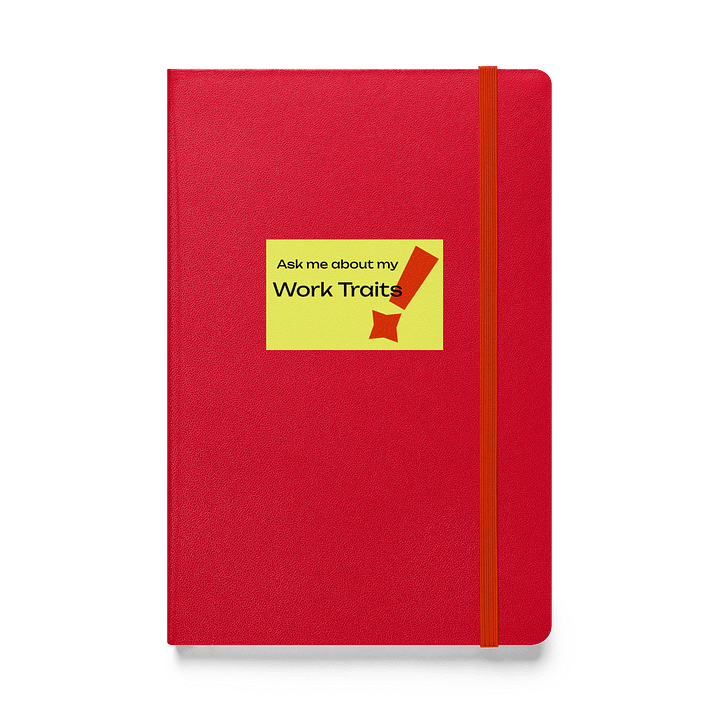 Work Traits Hardcover Lined Notebook (Blank) product image (1)