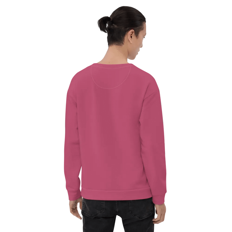 Plain Vibrant Red Soft Summer Unisex Recycled Polyester Heavyweight Premium Sweatshirt by Treasure Pie product image (7)