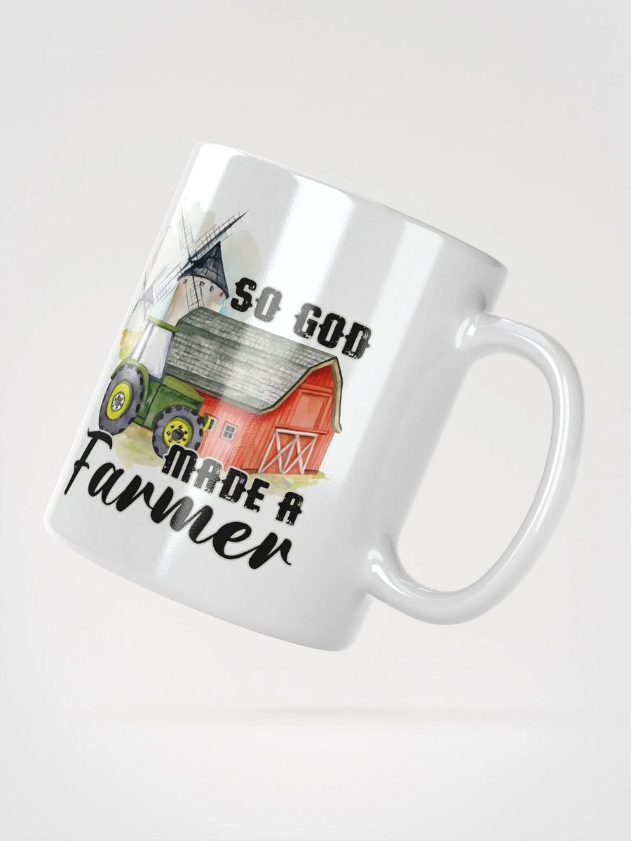 "so god made a farmer" white Mug product image (5)
