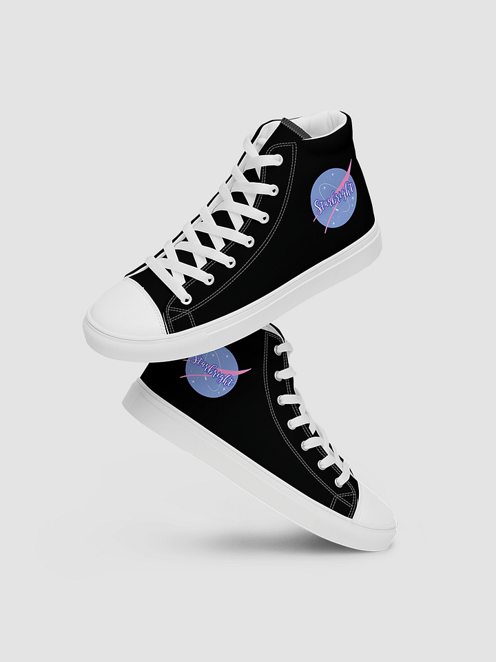 Black Starbright The Band Women's High Top Canvas Shoes product image (1)