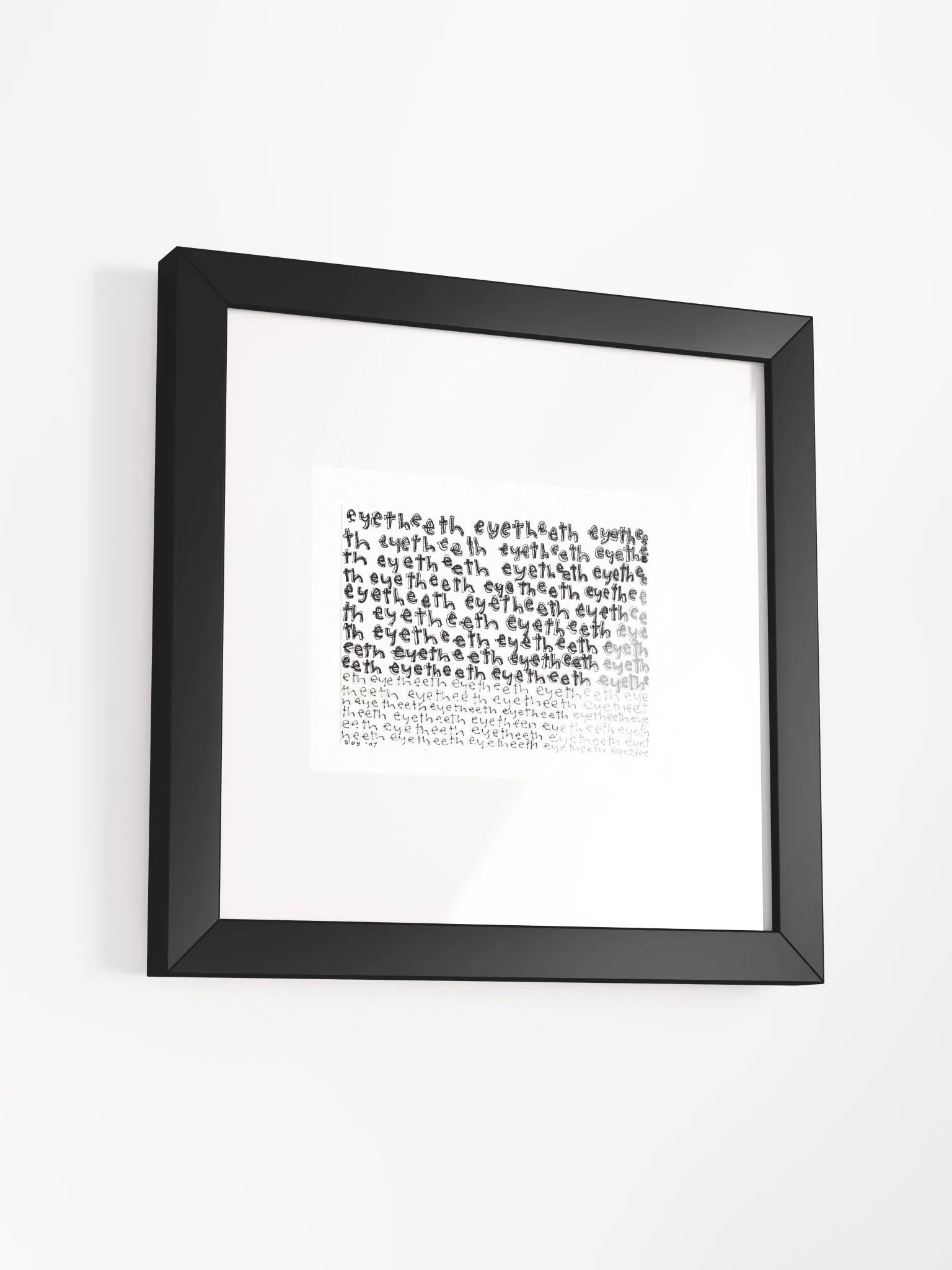 eyetheeth Panel Card Print Framed product image (4)