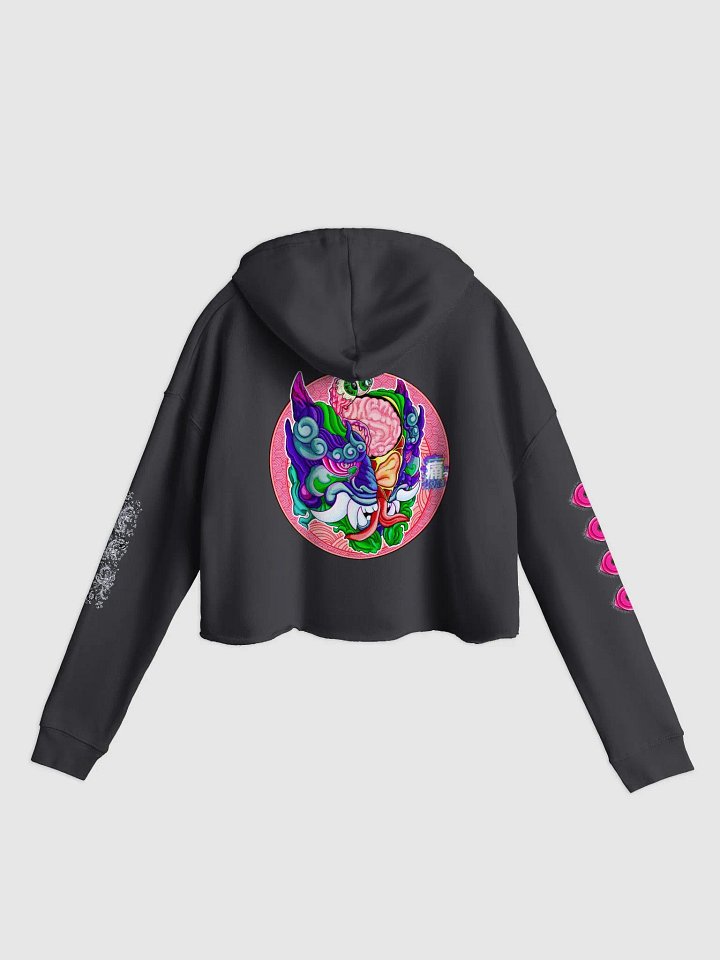 Yokai Migraine: Independent Trading Co. Women’s Lightweight Cropped Hoodie product image (2)