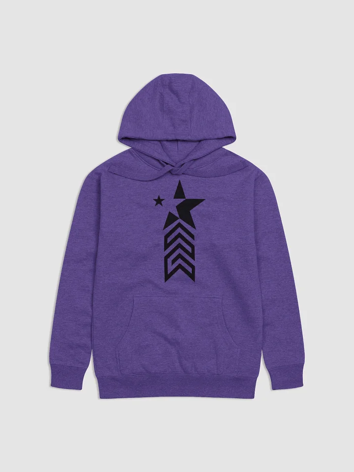 Stacked chevrons with dual star graphic Hoodie product image (1)