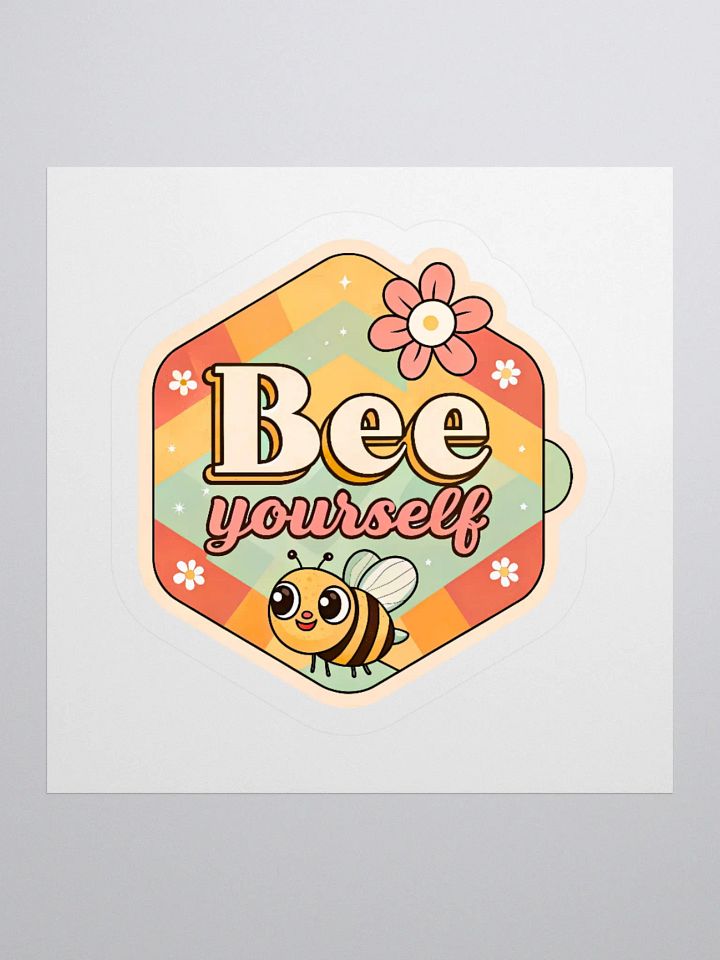 Bee Yourself Hexagonal Kiss Cut Stickers product image (2)
