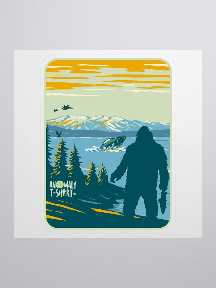 Pacific Northwest Bigfoot UFO/USO Kiss Cut Stickers product image (2)