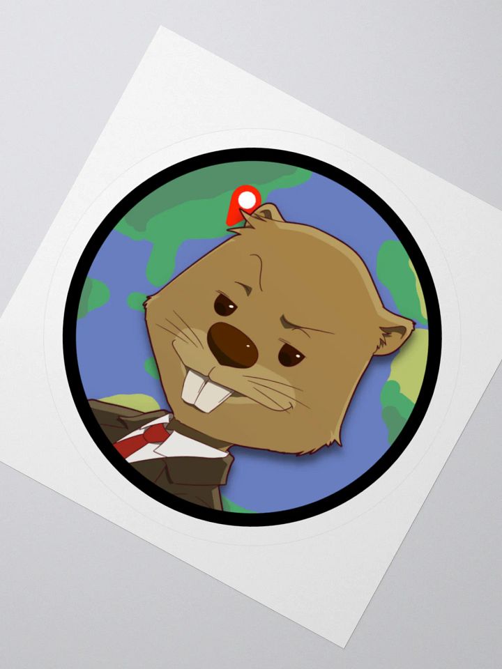 Beaver Geography Logo Sticker product image (2)