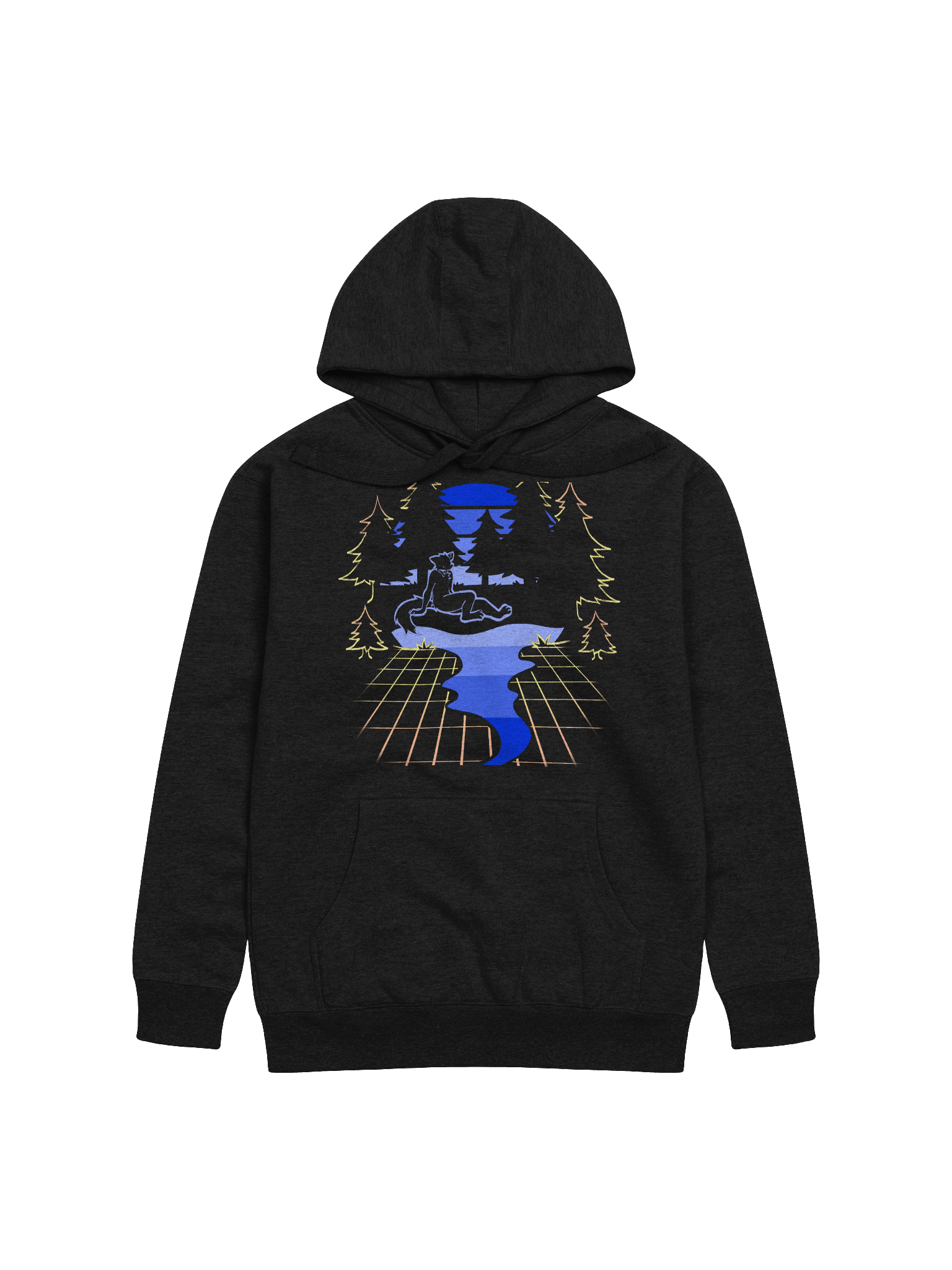 Vapourwave Skyks hoodie (dark edition) product image (1)