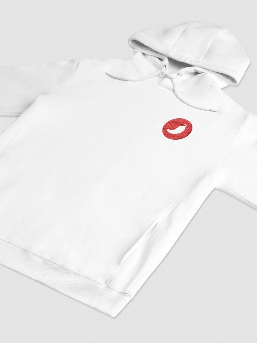 Coinaprika White Hoodie Red Logo product image (3)