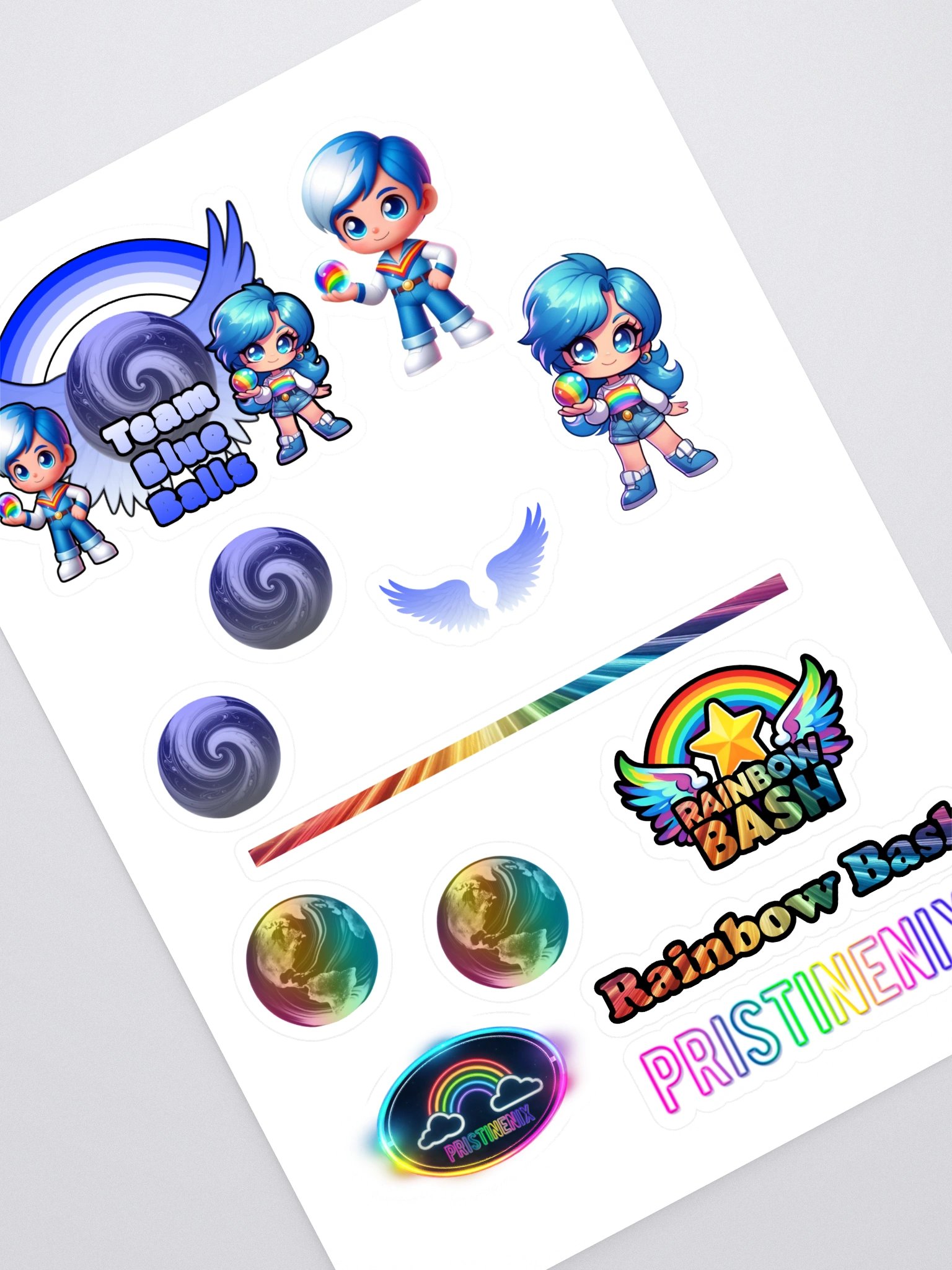 Team Blue Stickers product image (1)