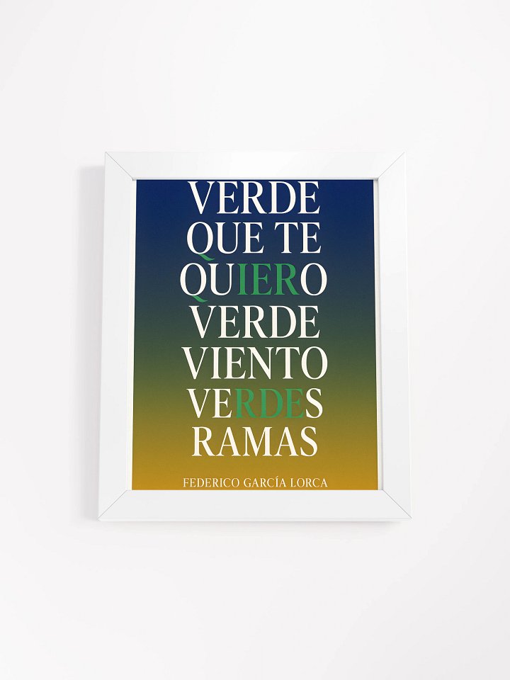 Póster ultra-premium García Lorca con cita poética española trending 2025 product image (1)