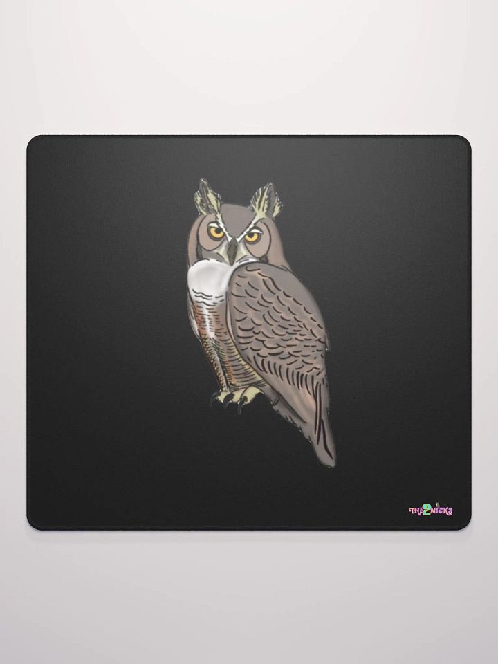Owl Logo Gaming Mouse Pad (Black) product image (1)