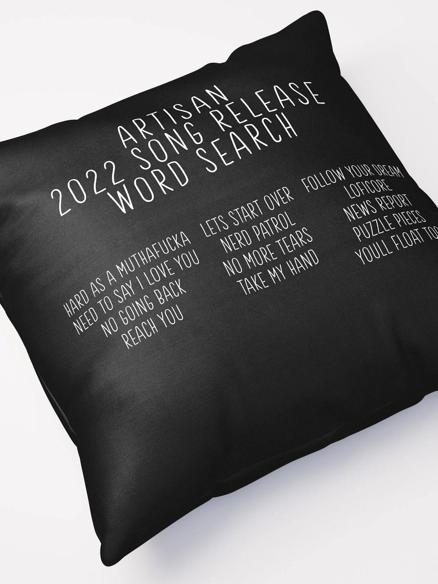2022 Song Release Word Search Pillow product image (2)