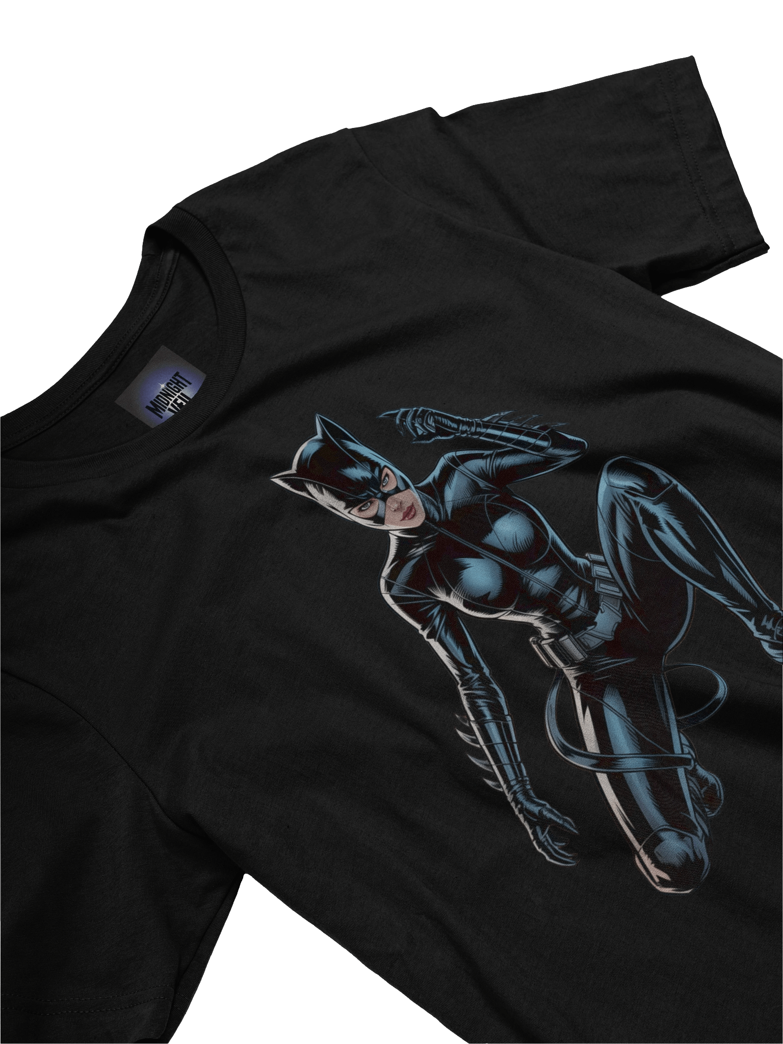 Clawed Eclipse: Catwoman's Nocturnal Pounce T-Shirt product image (5)