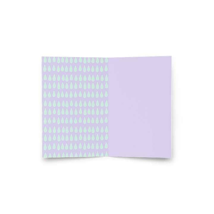 Pastel Little Ghost in the Rain #2 - Greeting Card product image (2)